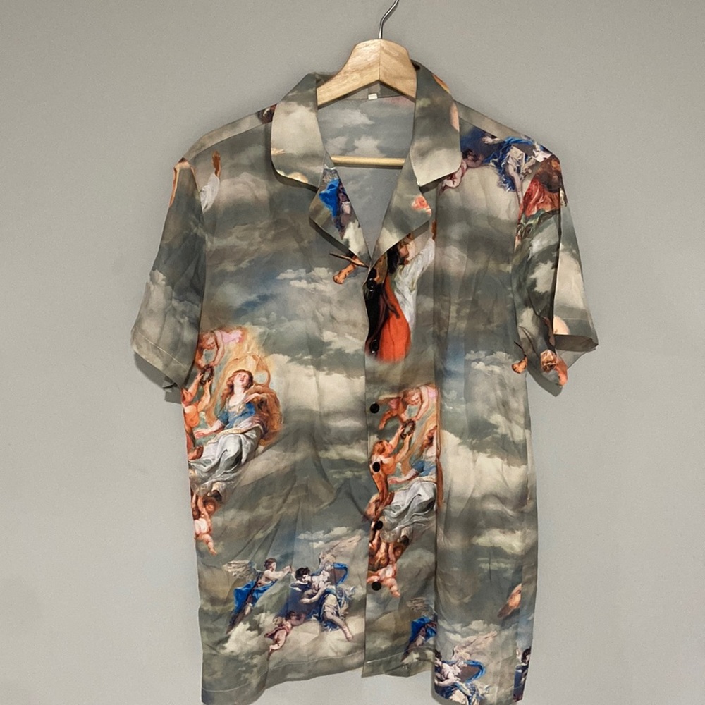 Printed button up